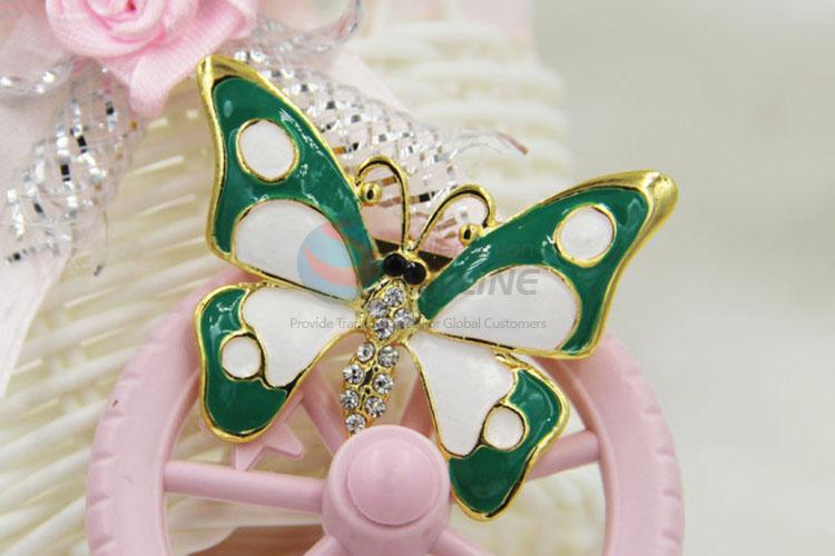 Kawaii Butterfly Shaped Brooch Jewelry, Rhinestone Breastpin