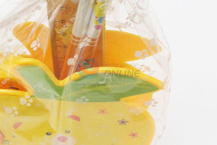 Colorful best low price pencil/ruler/pen holder stationery set