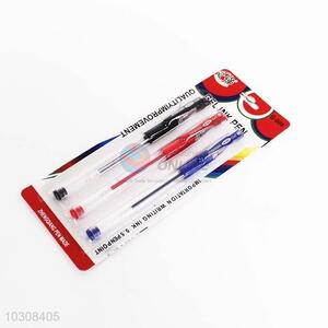 Recent design popular gel ink pens 3pcs