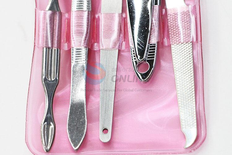 Ladies Manicure Set Beauty Tools Nail File/ Nail Clipper/ Cuticle Pusher/ Eyebrow Tweezers