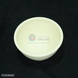 White Round Bamboo Fiber Bowl