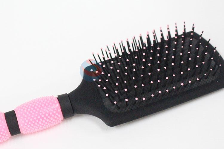 Competitive Price Pink Color Square Shaped Anti-static Comb Brush Hair Accessories