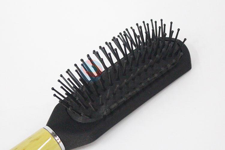 Utility Yellow Color Cylinder-shaped Paddle Brush Antistatic Comb