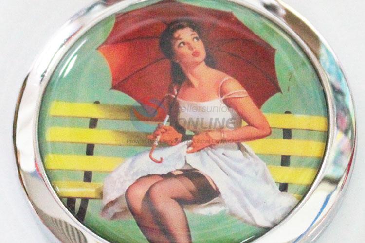 Wholesale top quality fashionable girl makeup mirror