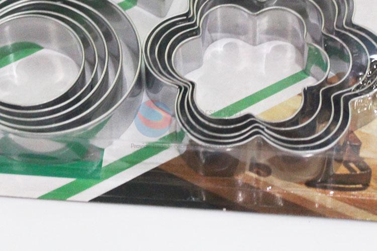 Cute best popular star/heart/round/flower shape 20pcs biscuit moulds