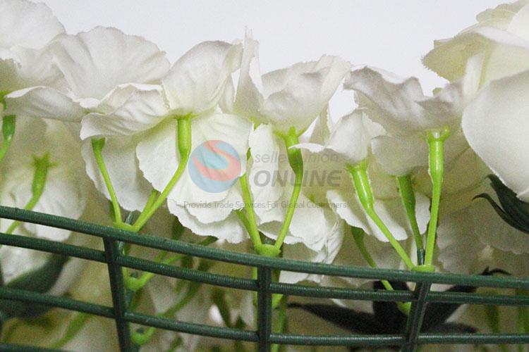 White Color Roses Flower Appliques Sewing Handmade for Home Wedding Party