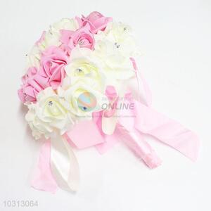 Silk Flower Wedding Bouquet Rose Artificial Flowers