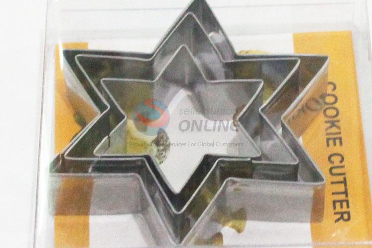 Wholesale cool star shape 3pcs biscuit moulds