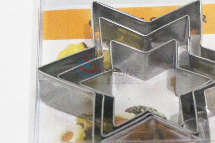 Wholesale cool star shape 3pcs biscuit moulds