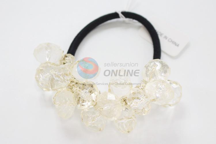 Bottom price hot selling artificial crystal bead hair ring