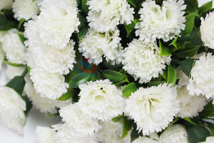 Top Quality 72 Heads White Artificial Carnation for Home Decoration