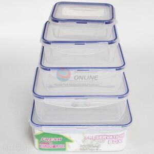 Factory Wholesale 5pcs Plastic Preservation Box