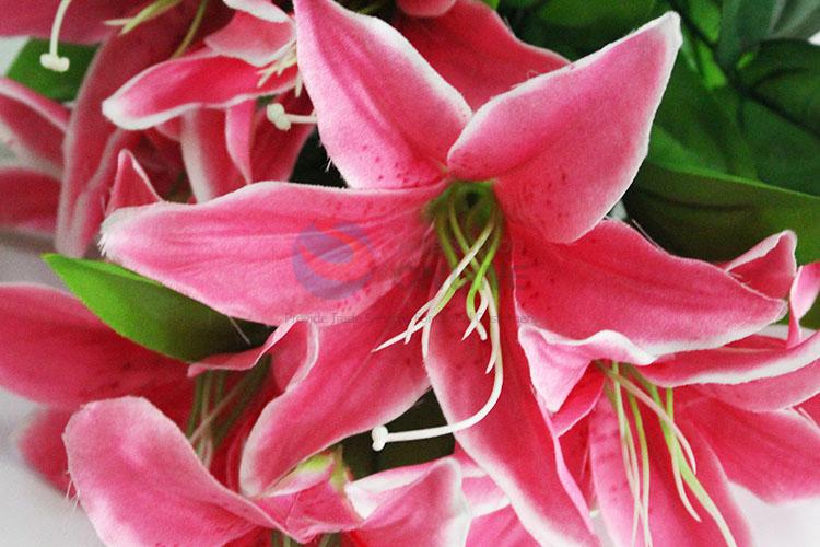 9 Pieces/Lot Fake Lily for for Party Decoration