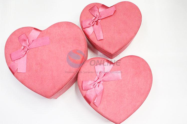 Pink Cardboard Gift Box Heart Shape Paper Gift Box