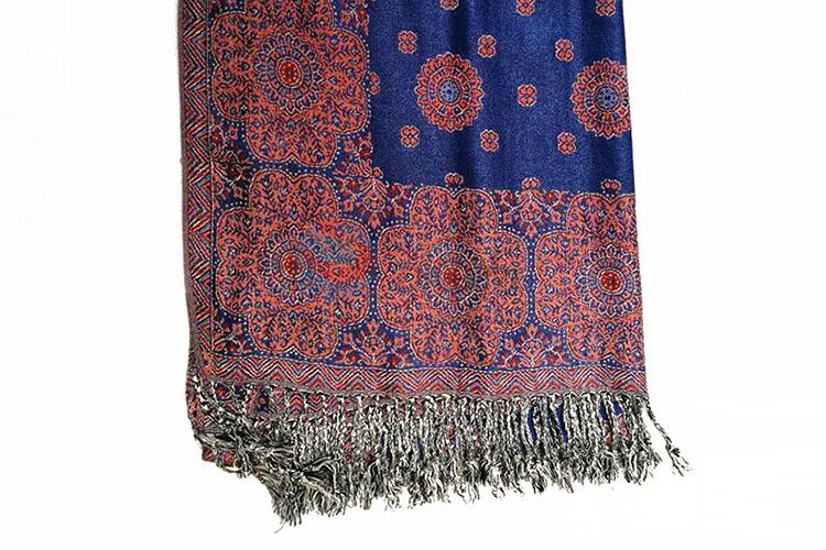 Women Vintage Fashion 100% Cotton Jacquard Scarf