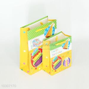 Birthday Gift Paper Bag with Ribbon Handle