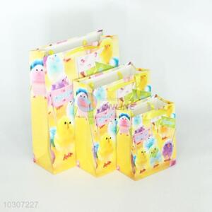 Lovely Animal Pattern Yellow Paper Gift Bag