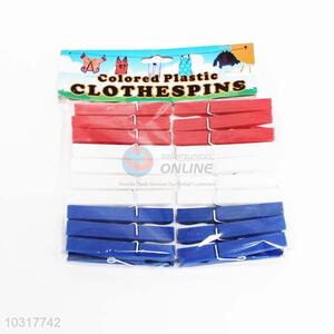 20pc Plastic Clothes Pegs Hanger Racks