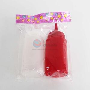 High Quality 2 Pieces Plastic Condiment Bottle Set