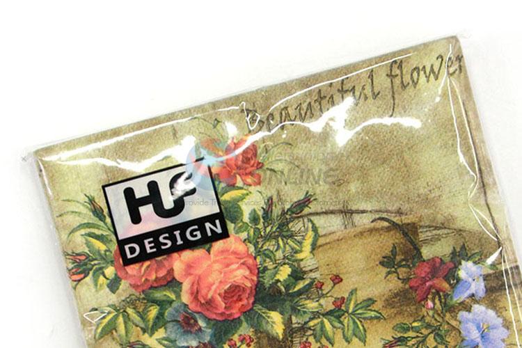 Wholesale Fascinating Flower Printed Napkins for Spring