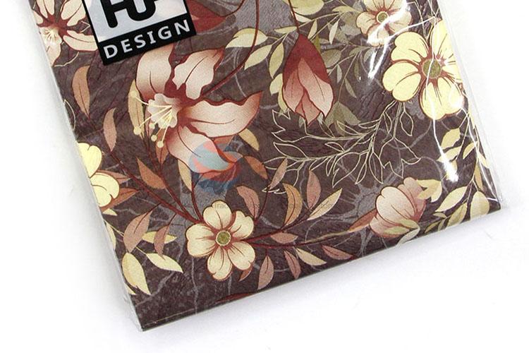 Cheap Price Flower Print Paper Napkins