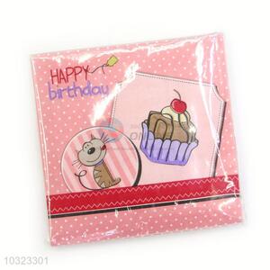 Promotional Wholesale Happy Birthday Party Napkin Paper