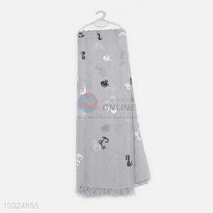 Factory Direct Long Soft Ladies Slub Cotton Scarf