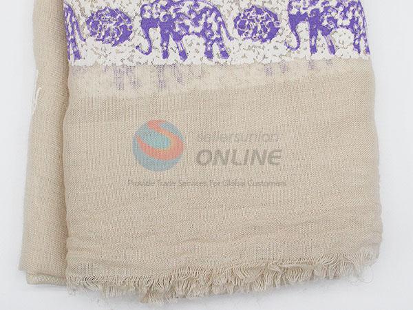 Long Pashmina Scarf Slub Cotton Shawl for Promotion