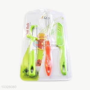 Good quality best fashionable egg whisk/fruit knife/peeler cook set