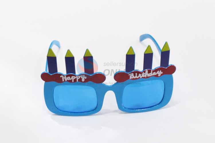 Happy Birthday Blue Fashion Party Glasses