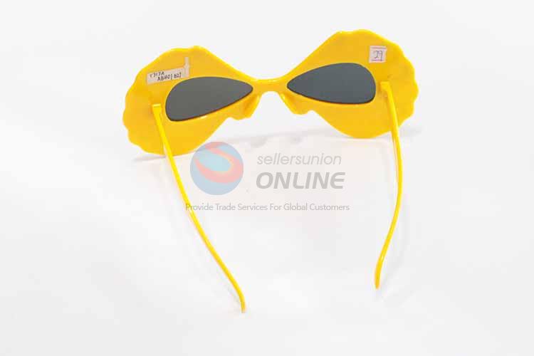 Yellow Butterfly Fashion Party Glasses