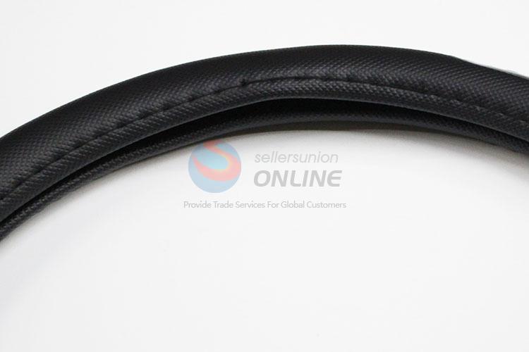 Latest Design Artificial Leather Steering Wheel Cover Wooden Styling Accessory