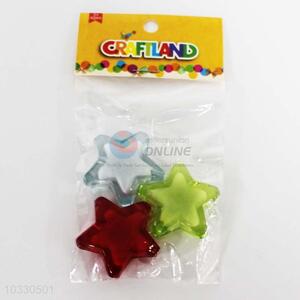 3PCS/Set Star Shaped Clorful Crafts Beads