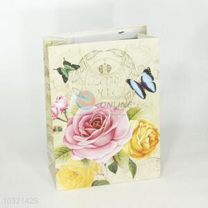 Flower Pattern Paper Gift Bag