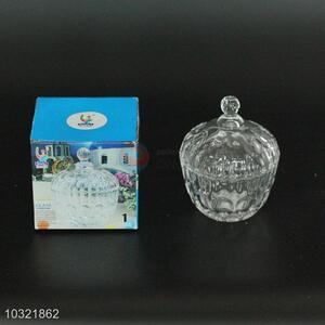 Cute design high quality glass candy jar