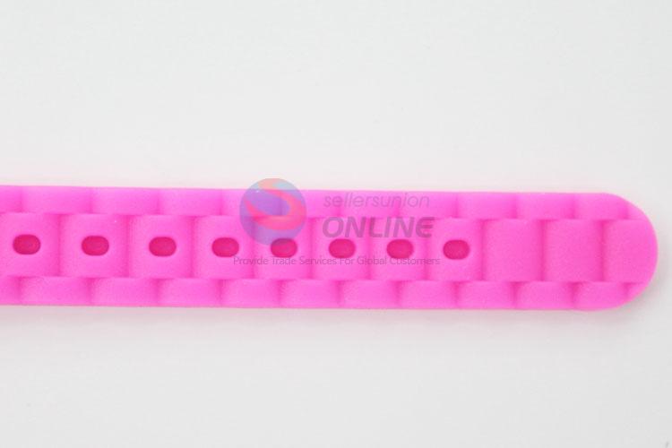 High Quality Pink Womens Watch with Silicone Strap