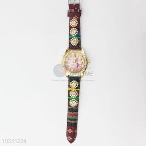 Newest Cheap Weave Strap Women Watch