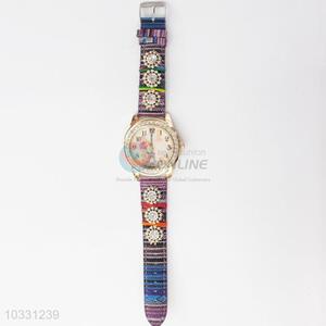 Womens Cheap Price Watch with Weave Strap