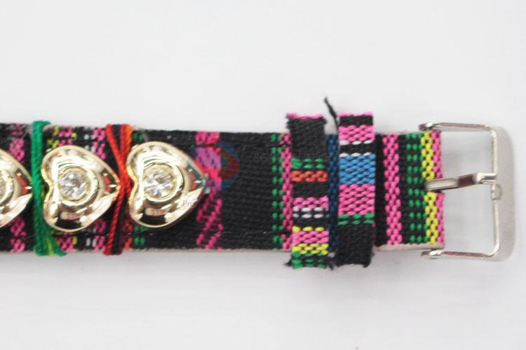 Cute Design Womens Watch with Weave Strap