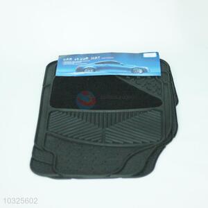 Factory Supply 4pcs Black Car Foot Mat for Sale