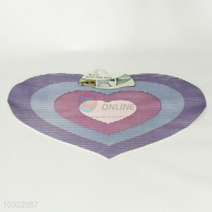 Eco-Friendly Nonslip Heart Shaped Waterproof PVC Mat Bath Mat