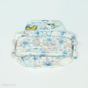 Jacquard printed bath mats anti-slip pillow for bathtub