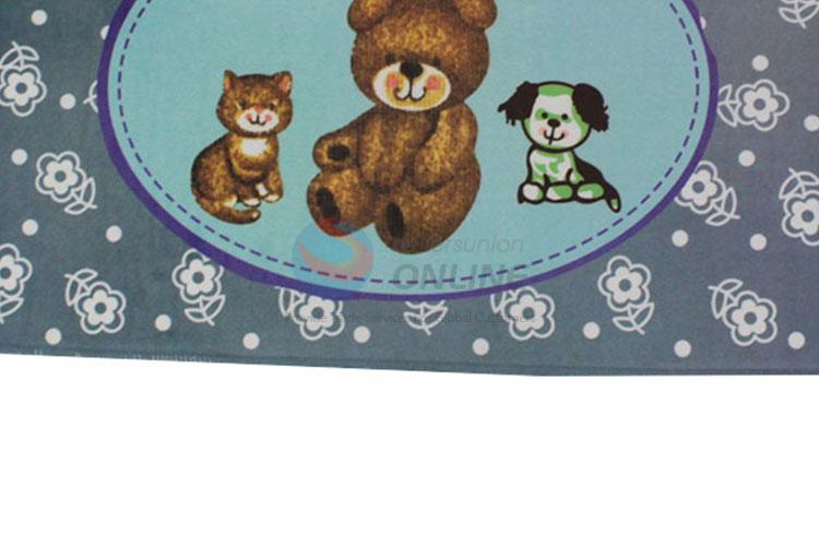 China Supplies Wholesale Bear Printed Door Mat