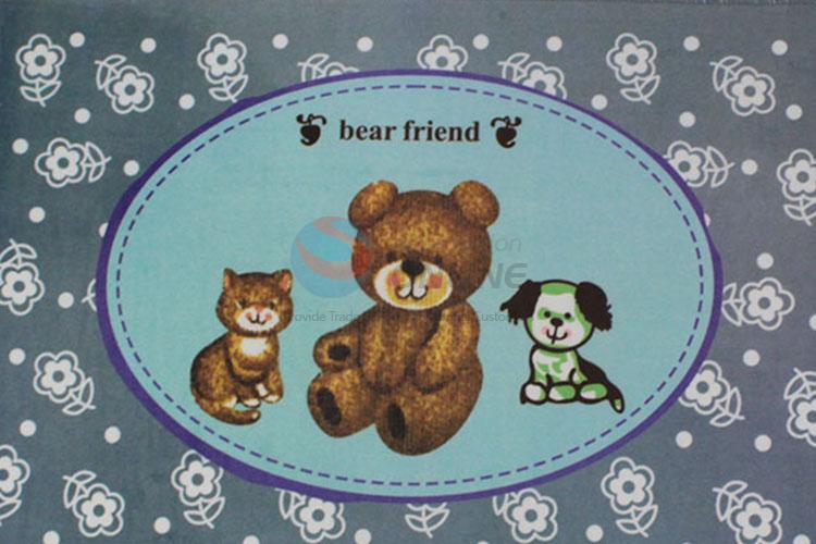 China Supplies Wholesale Bear Printed Door Mat