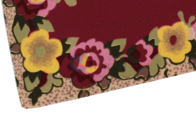 Most Popular Flower Printed Door Mat,40*60Cm