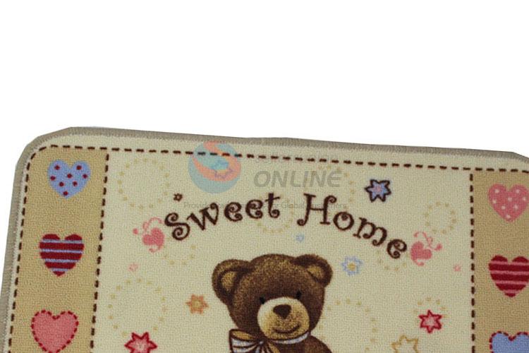 China Supplies Wholesale Lovely Printed Polyester Door Mat