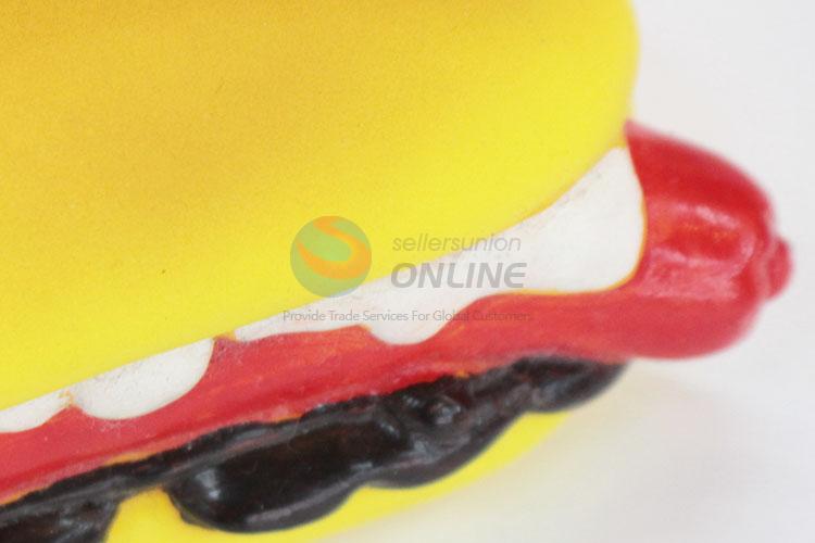 New Style Vinyl Hamburger Pet Toys