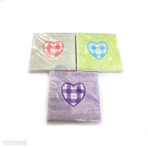 Wholesale Heart Printed Square Paper Towel for Sale