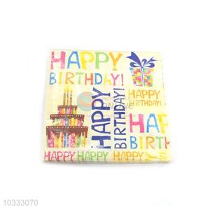 Great Happy Birthday Square Paper Towel for Sale