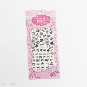 Promotional best fashionable black nail sticker